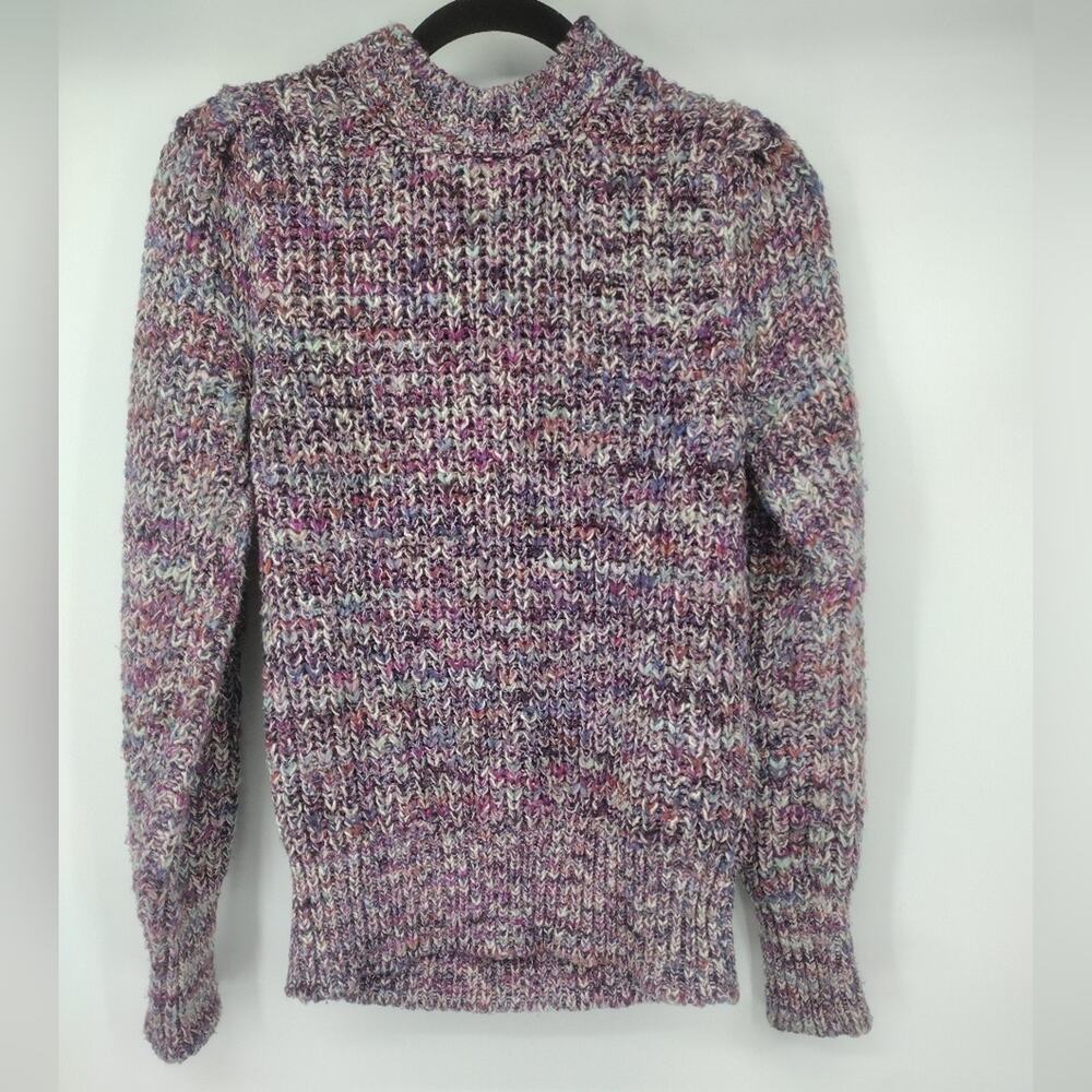Isabel Marant Pleane Ribbed Knit Sweater Jumper Multicolour Pink Purple Size 38 - Picture 5 of 11